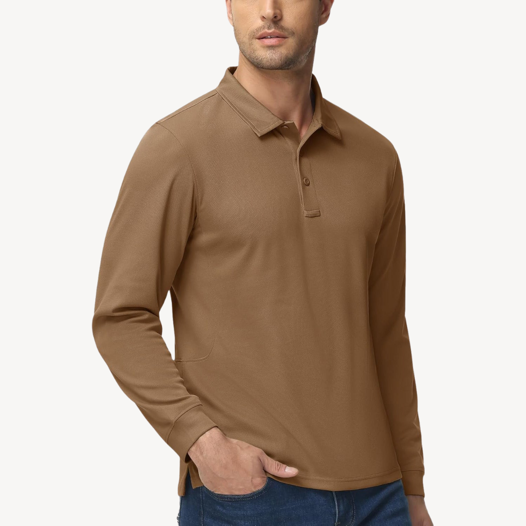 Langarm-Poloshirt für Herren | Loravelle 4