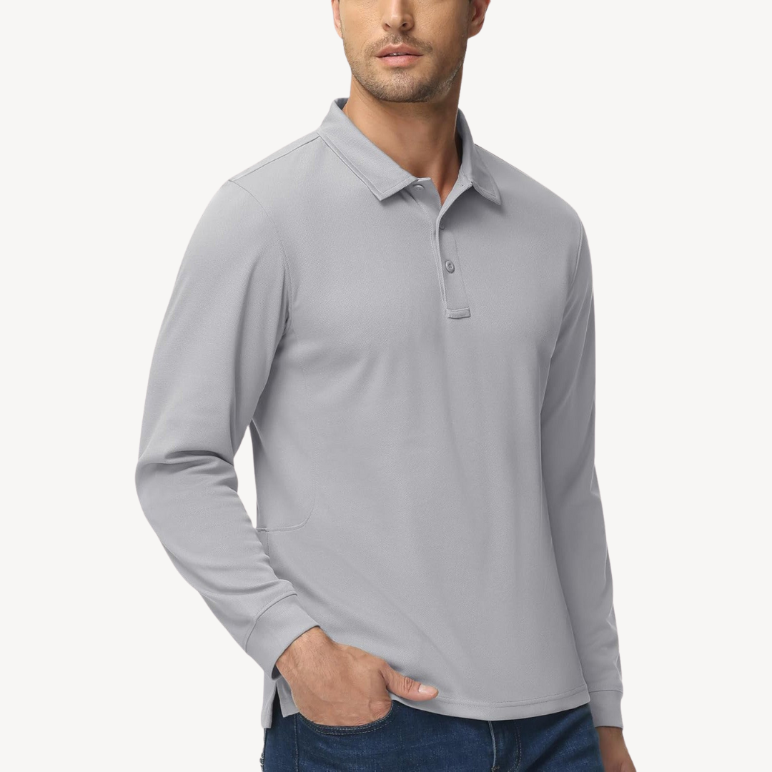 Langarm-Poloshirt für Herren | Loravelle 5