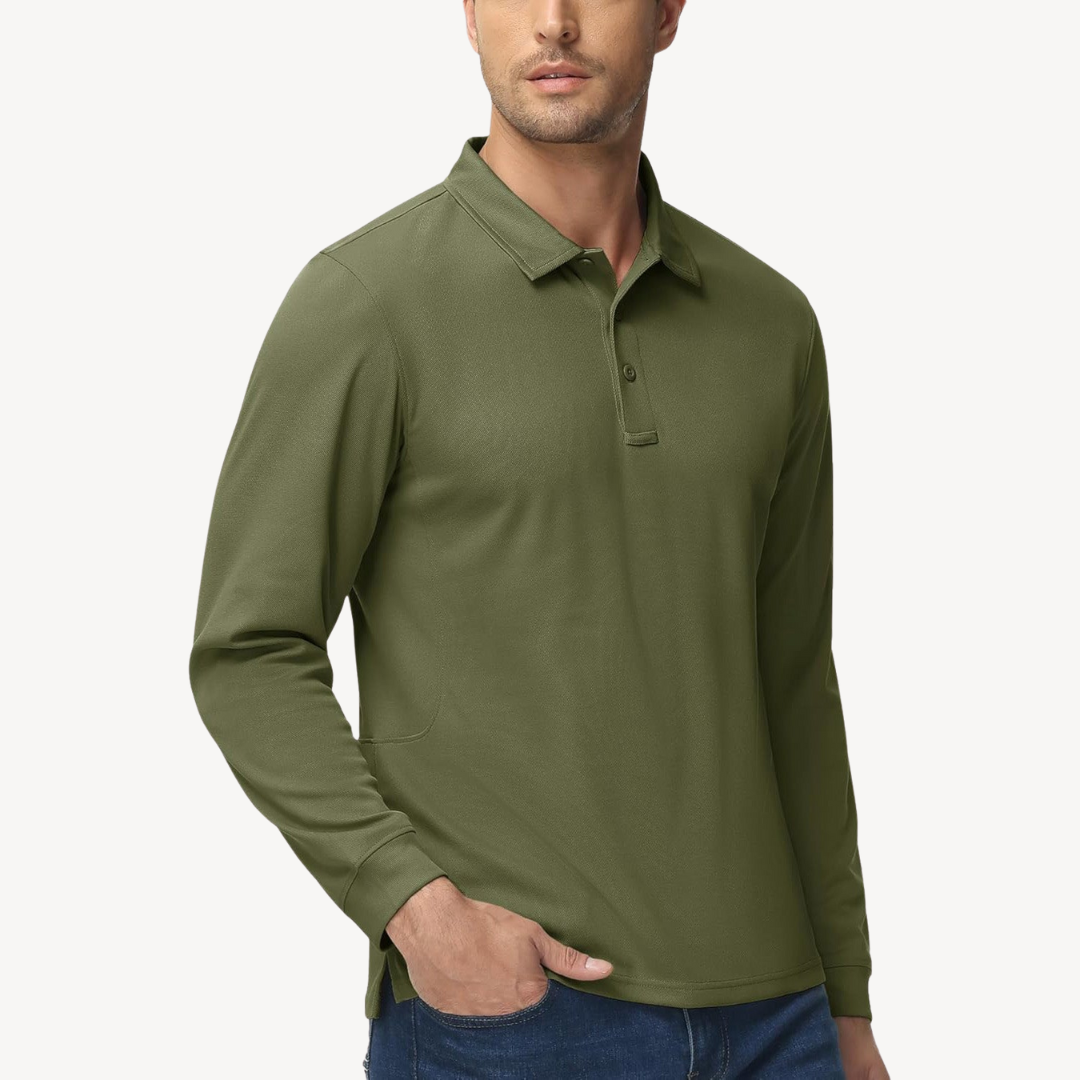 Langarm-Poloshirt für Herren | Loravelle 6
