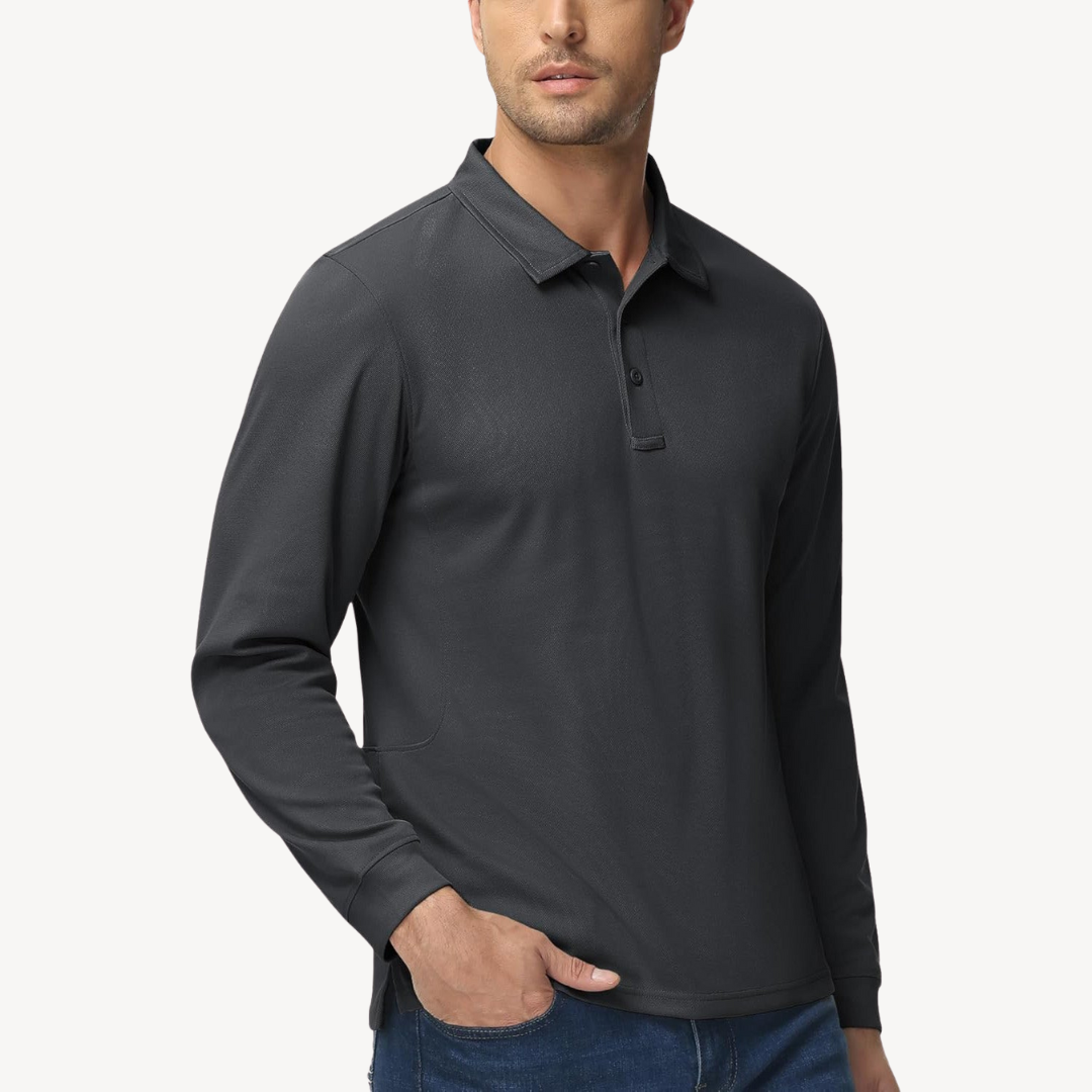 Langarm-Poloshirt für Herren | Loravelle 7