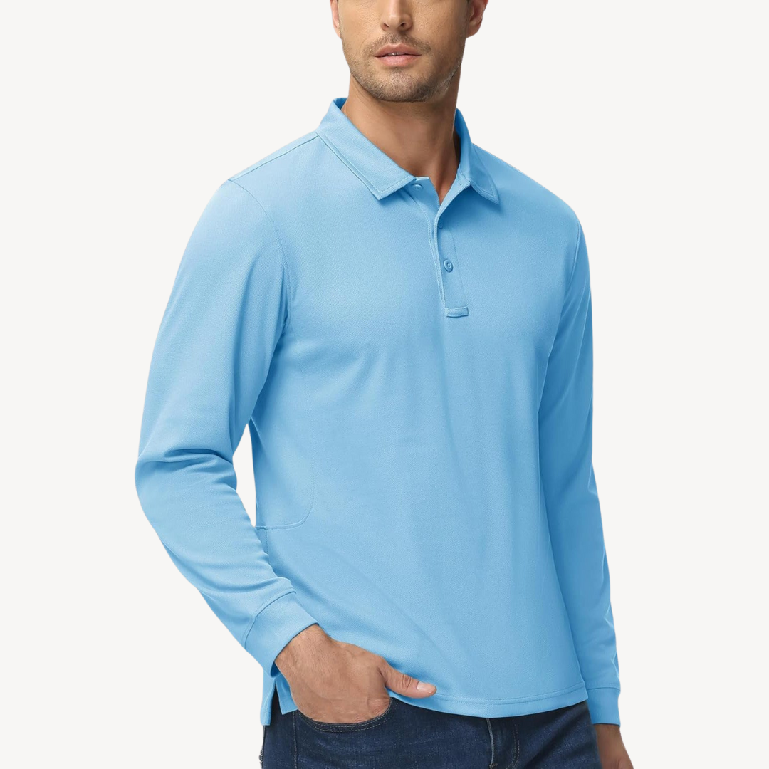 Langarm-Poloshirt für Herren | Loravelle 8