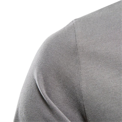 Langarm-T-Shirt | Rundhalsausschnitt | Einfarbig | Langarm-Weste | Herrenbekleidung-Chaps Herrenmode
