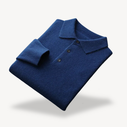 Langärmliger Strick-Polopullover für Herren | Loravelle 4