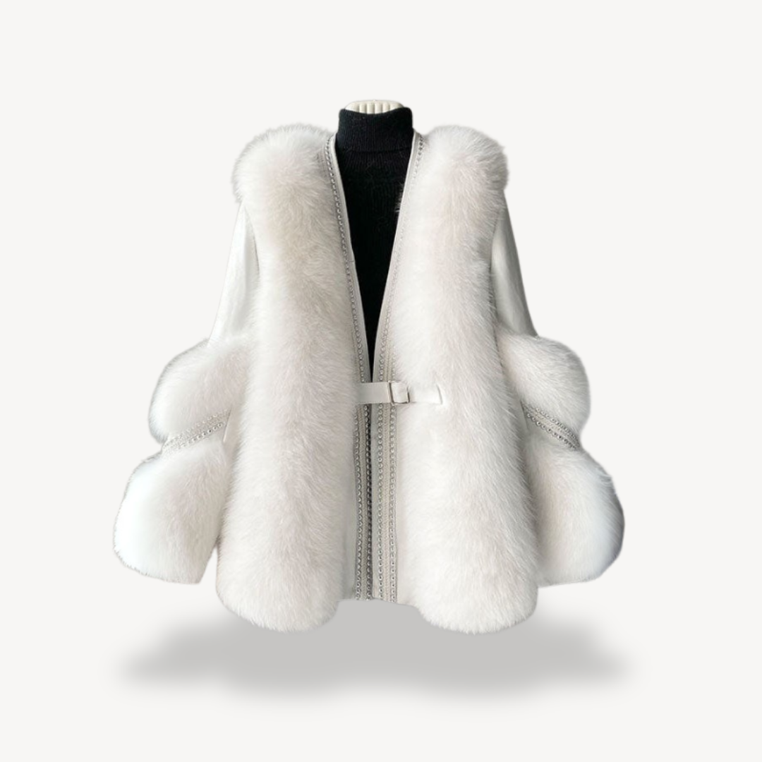 Langer Mantel aus Kunstpelz für Damen | Loravelle 0