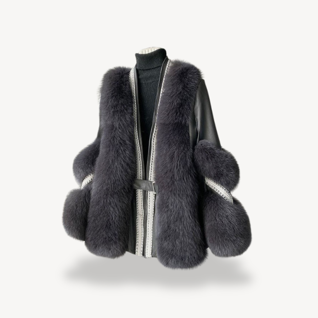 Langer Mantel aus Kunstpelz für Damen | Loravelle 2