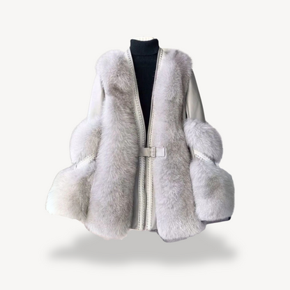 Langer Mantel aus Kunstpelz für Damen | Loravelle 4