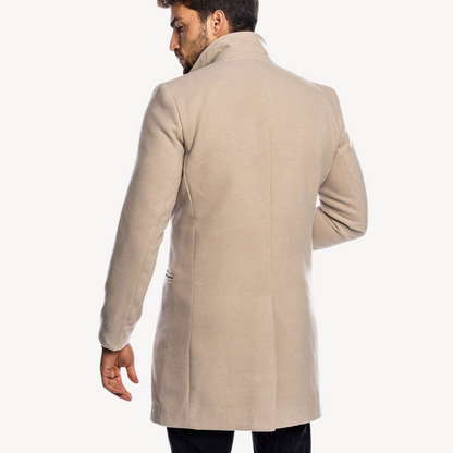Langer Mantel aus Wollmischung für Herren | Loravelle 2