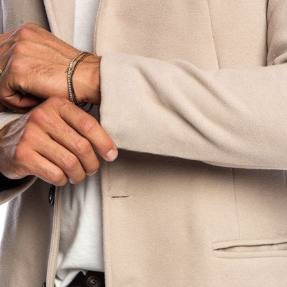 Langer Mantel aus Wollmischung für Herren | Loravelle 3