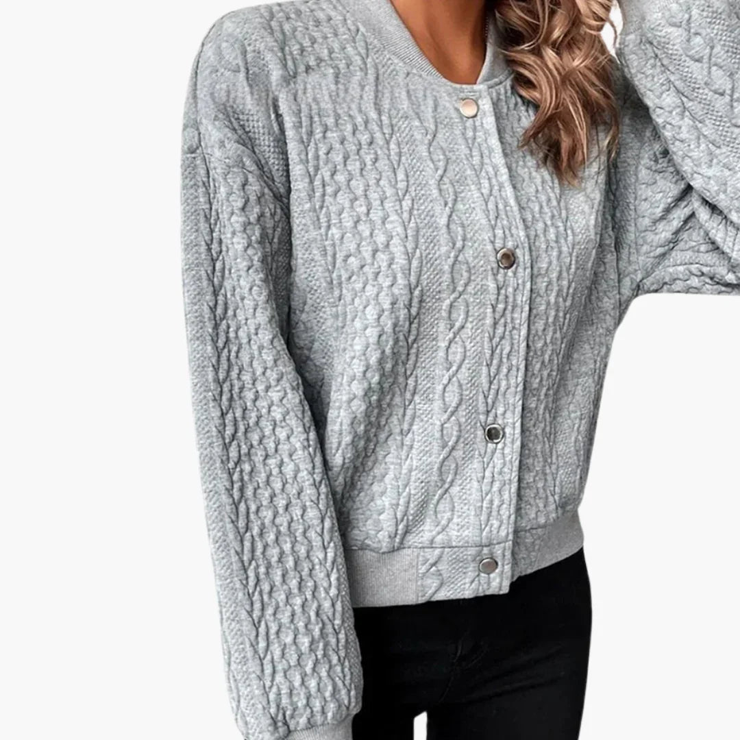 Langer Strickcardigan für Damen 2