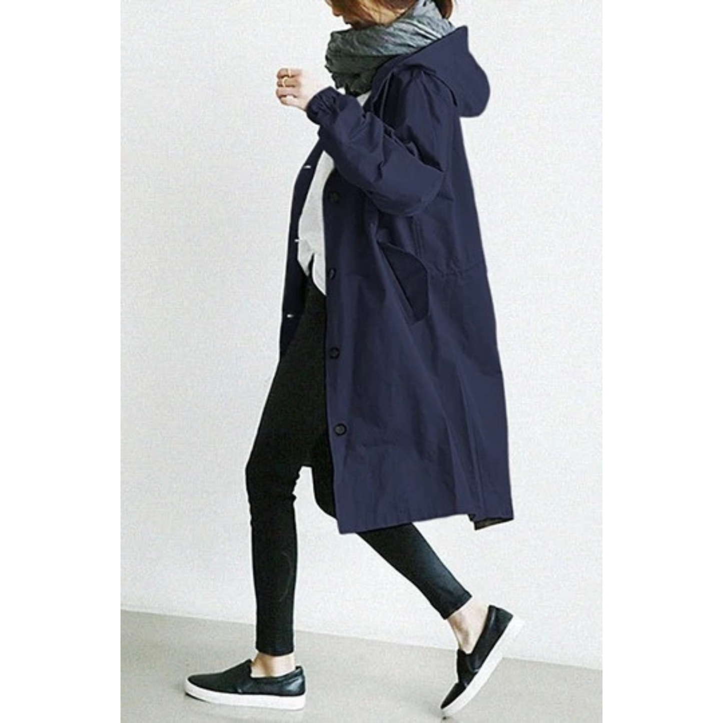 Wasserabweisender Trenchcoat Damen Herren Vielseitig