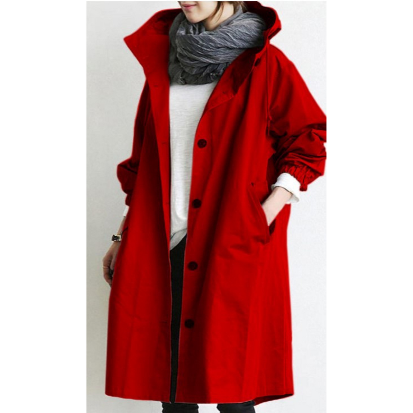 Wasserabweisender Trenchcoat Damen Herren Vielseitig