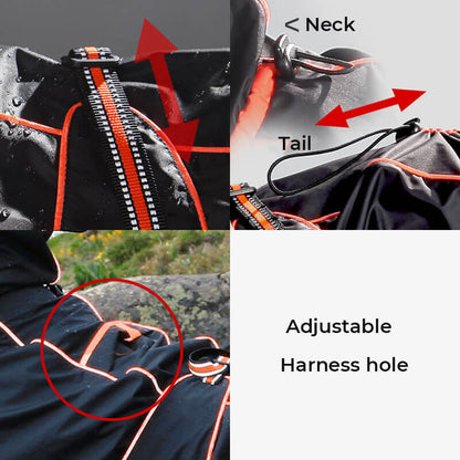 Wasserdichte Hundehülle Regenjacke Verstellbar Outdoor