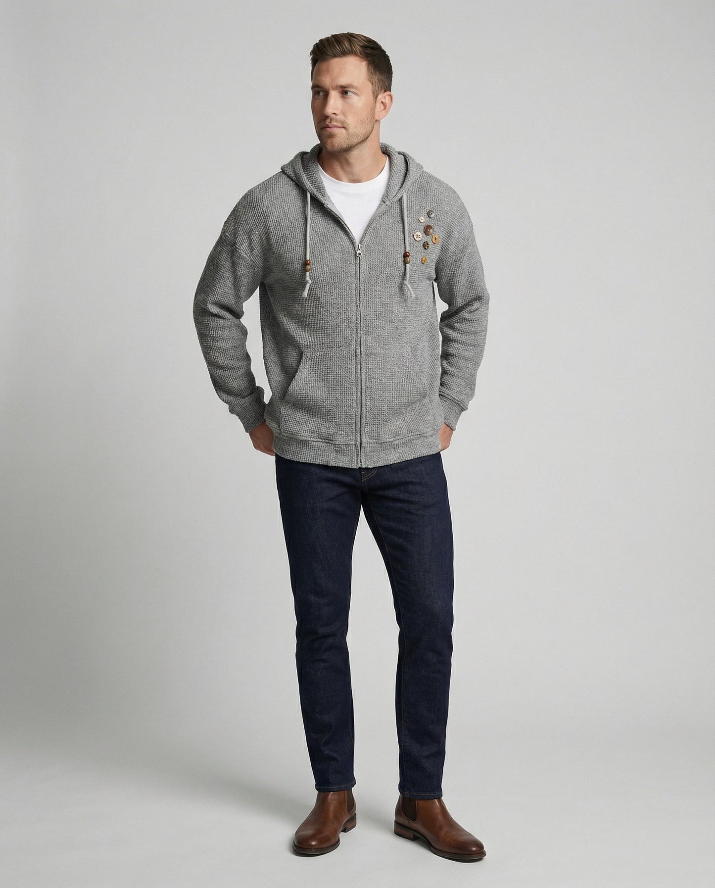 Kapuzenjacke Strick American Style Unisex