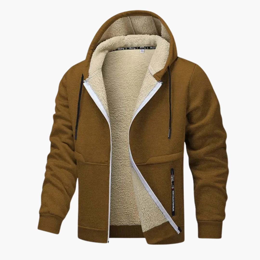 Lässige Fleecejacke für Herren mit lockerer Passform 1