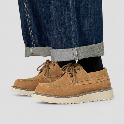 Lässige Low-Top-Schnürschuhe aus Wildleder für Herren 1