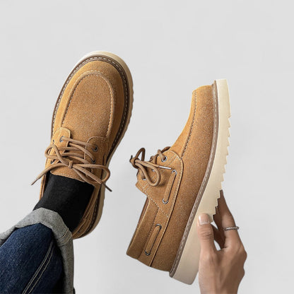 Lässige Low-Top-Schnürschuhe aus Wildleder für Herren 2