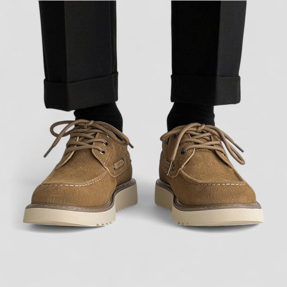 Lässige Low-Top-Schnürschuhe aus Wildleder für Herren 3