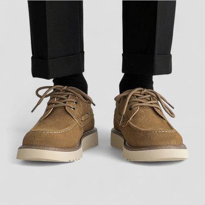 Lässige Low-Top-Schnürschuhe aus Wildleder für Herren 3