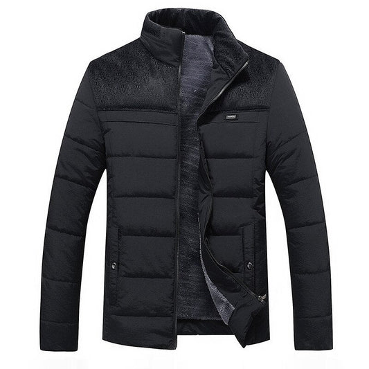 Lässige Stepp-Winterjacke für Herren mit Stehkragen 0