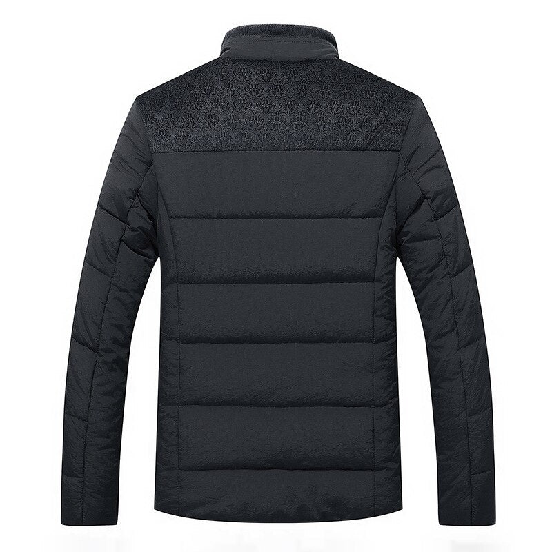 Lässige Stepp-Winterjacke für Herren mit Stehkragen 2