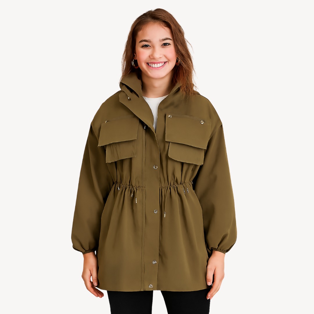 Lässige Utility-Jacke mit Taschen für Damen | Loravelle 1