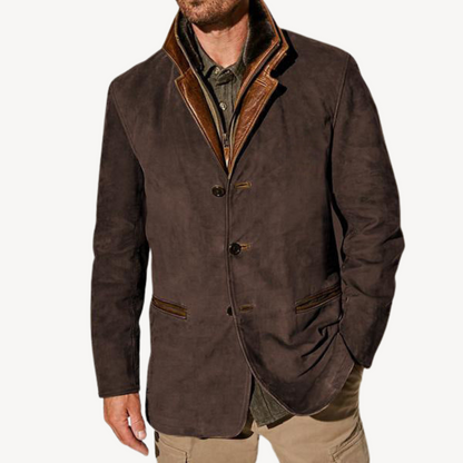 Lässige Wildlederjacke für Herren | Loravelle 1