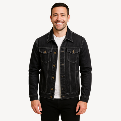 Lässige und stylische Jeansjacke für Herren | Loravelle 3