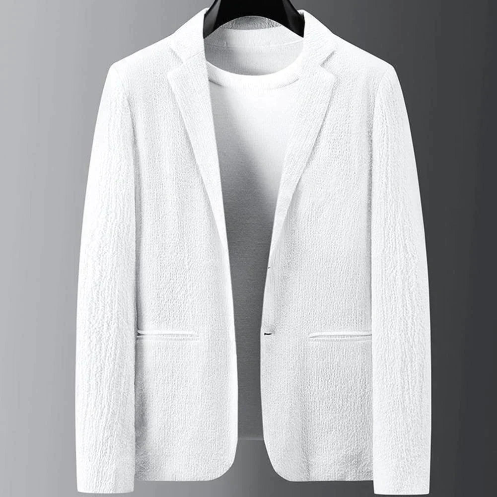 Lässiger Anzug | Leicht | Kordelzug | Hosen- und Blazer-Set | Zweiteiliges Set für Männer-Chaps Herrenmode