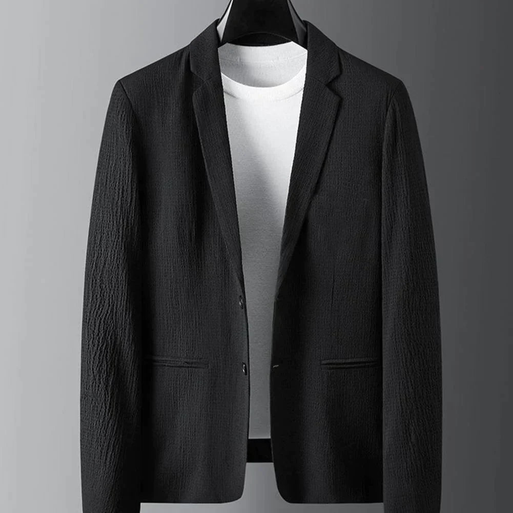 Lässiger Anzug | Leicht | Kordelzug | Hosen- und Blazer-Set | Zweiteiliges Set für Männer-Chaps Herrenmode