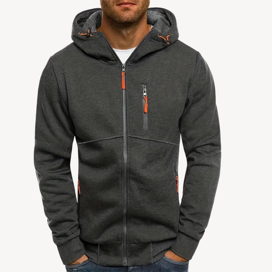 Lässiger Hoodie aus Baumwolle und Polyester für Herren | Loravelle 0