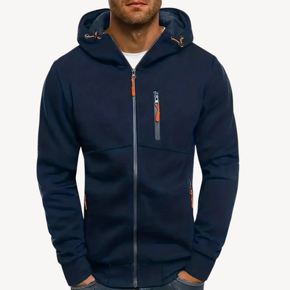 Lässiger Hoodie aus Baumwolle und Polyester für Herren | Loravelle 3