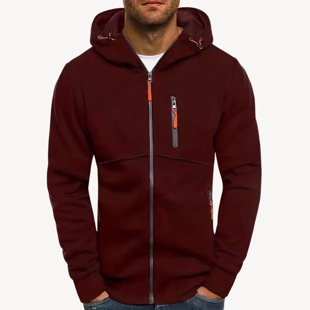 Lässiger Hoodie aus Baumwolle und Polyester für Herren | Loravelle 4