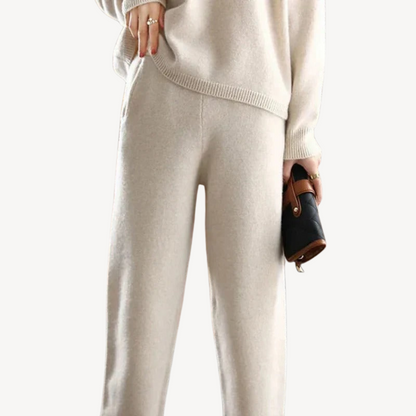 Lässiges Polo-Strickpullover-Set für Damen | Loravelle 1