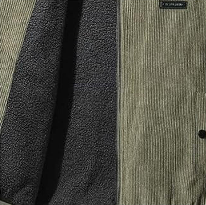 Sherpa Jacke Warm Leopold Winterjacke