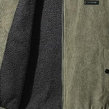Sherpa Jacke Warm Leopold Winterjacke