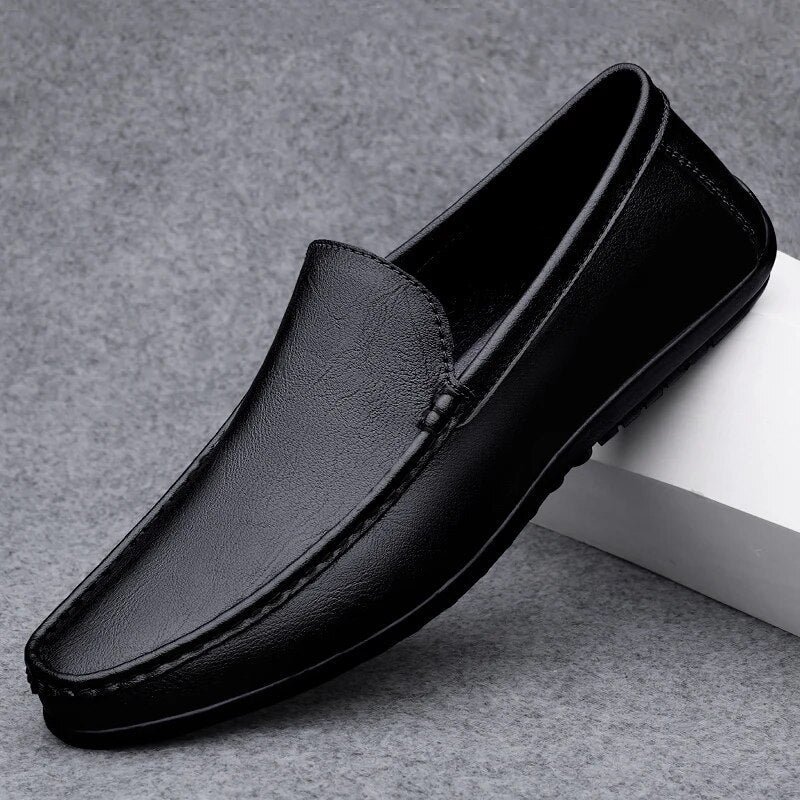 Bequeme Leder Mokassins Herrenslipper - BerlinGlamour