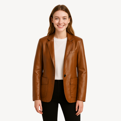 Lederblazer für Damen | Loravelle 3