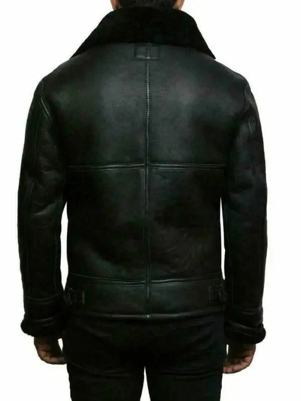 Lederjacke | Fell gefüttert | Zip-Up | Winter Lederjacke | Herren Lederjacke-Chaps Herrenmode