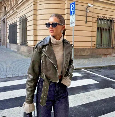 Jenne | Übergroße Kunstlederjacke Zendoo.de
