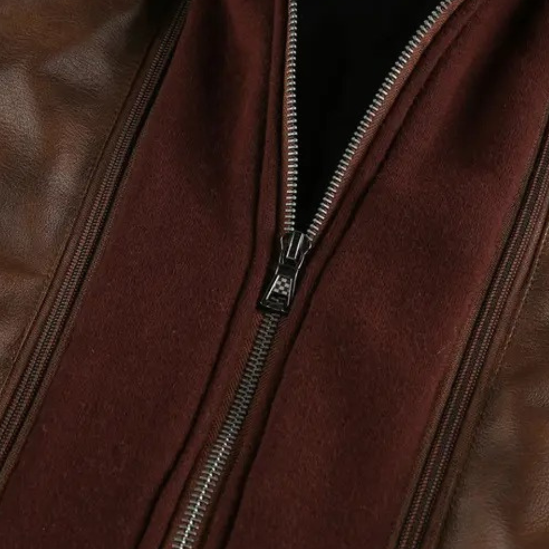 Lederjacke mit Kapuze für Herren | Loravelle 7