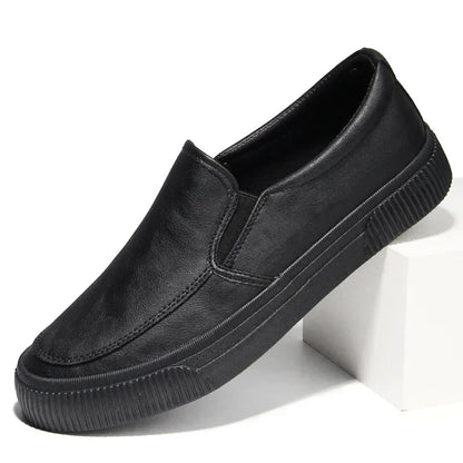 Lederschuhe - Bequeme Herren-Schuhe mit Gummisohle-Schwarz-38-Chaps Herrenmode