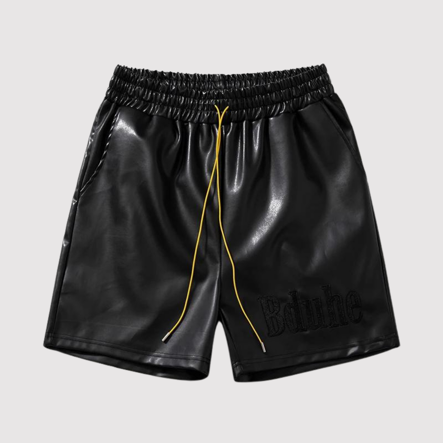 Männer Ledershorts Elastisch Mit Kordelzug - BerlinGlamour