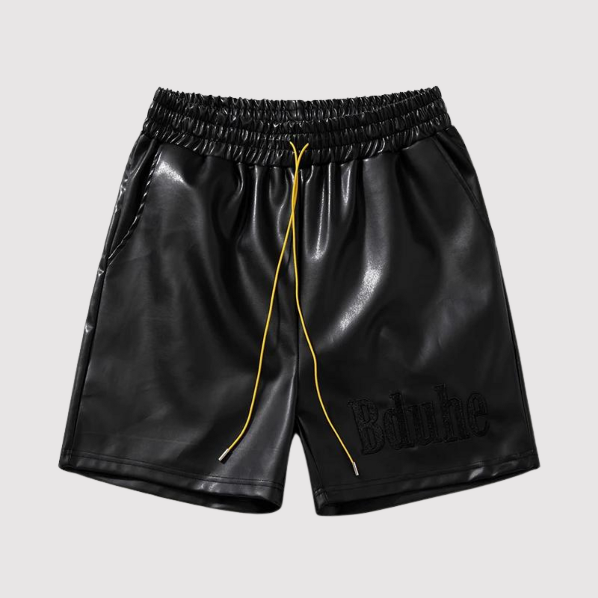 Männer Ledershorts Elastisch Mit Kordelzug - BerlinGlamour