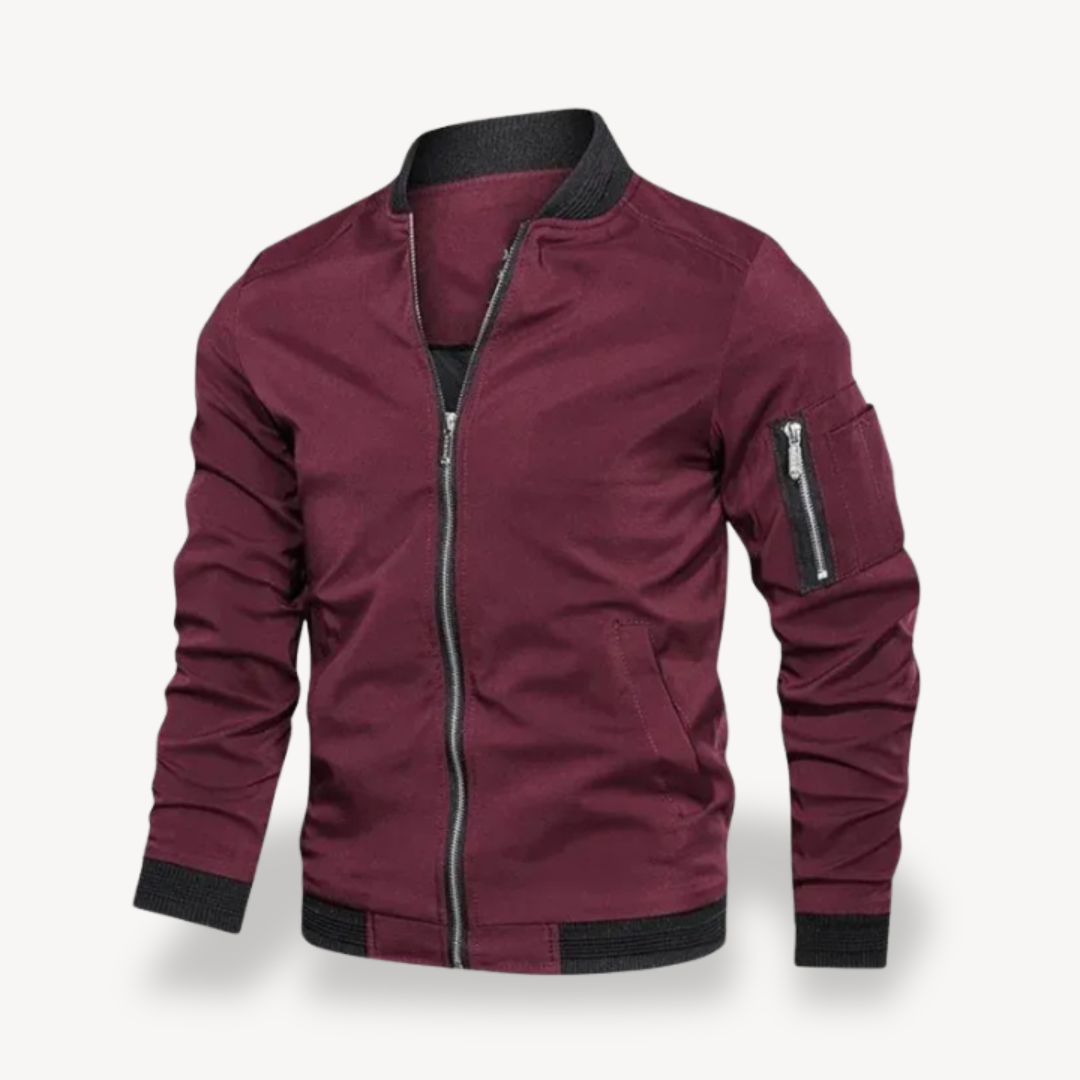 Leichte Bomberjacke aus Polyester für Herren | Loravelle 2