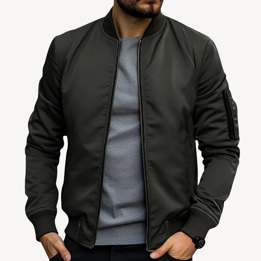 Leichte Nylon-Bomberjacke für Herren | Loravelle 0