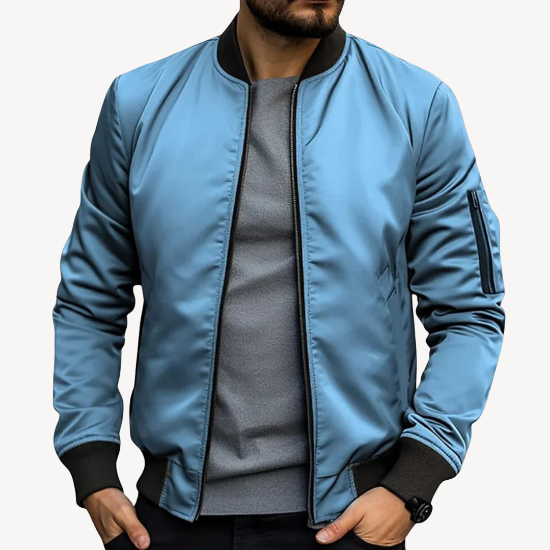 Leichte Nylon-Bomberjacke für Herren | Loravelle 2