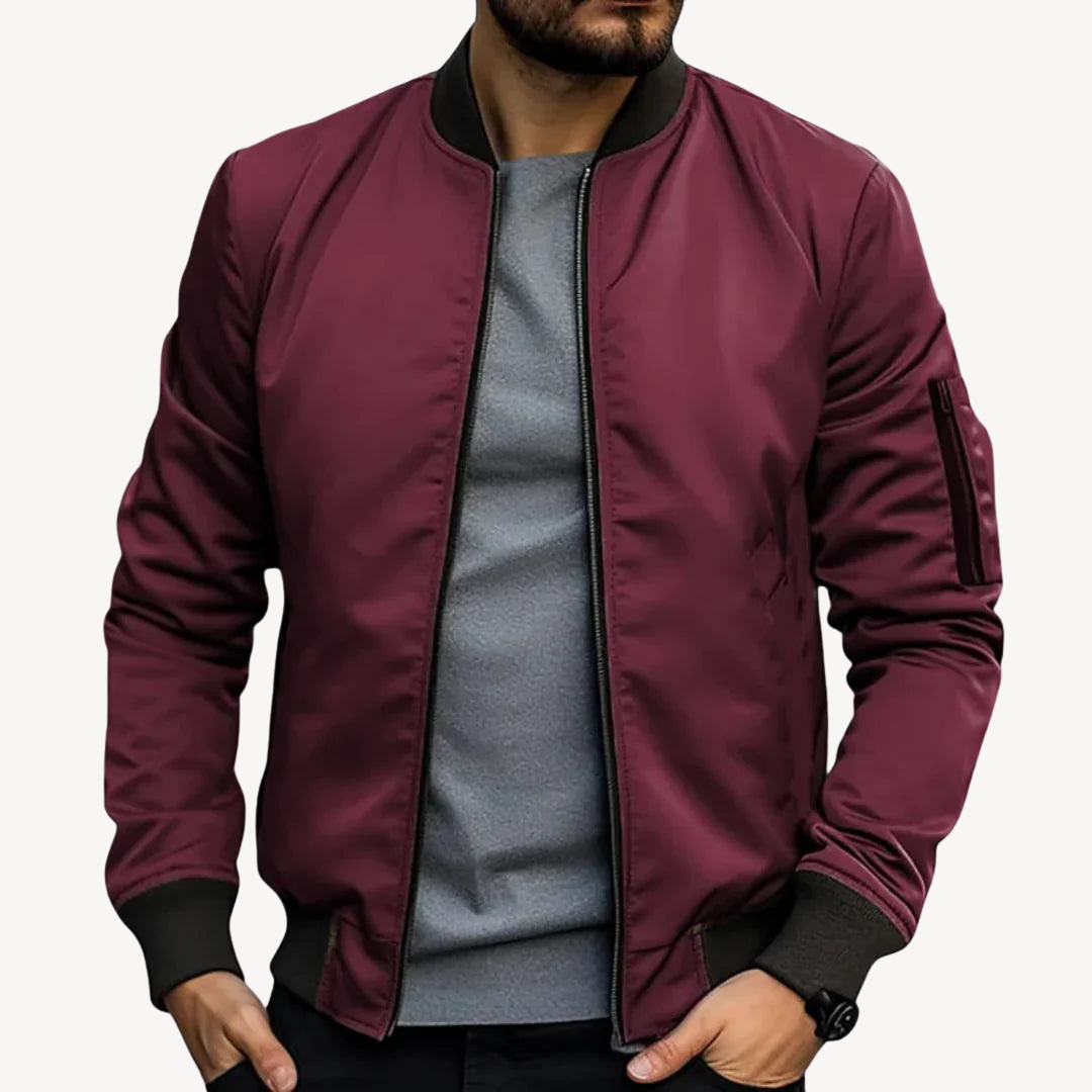 Leichte Nylon-Bomberjacke für Herren | Loravelle 5