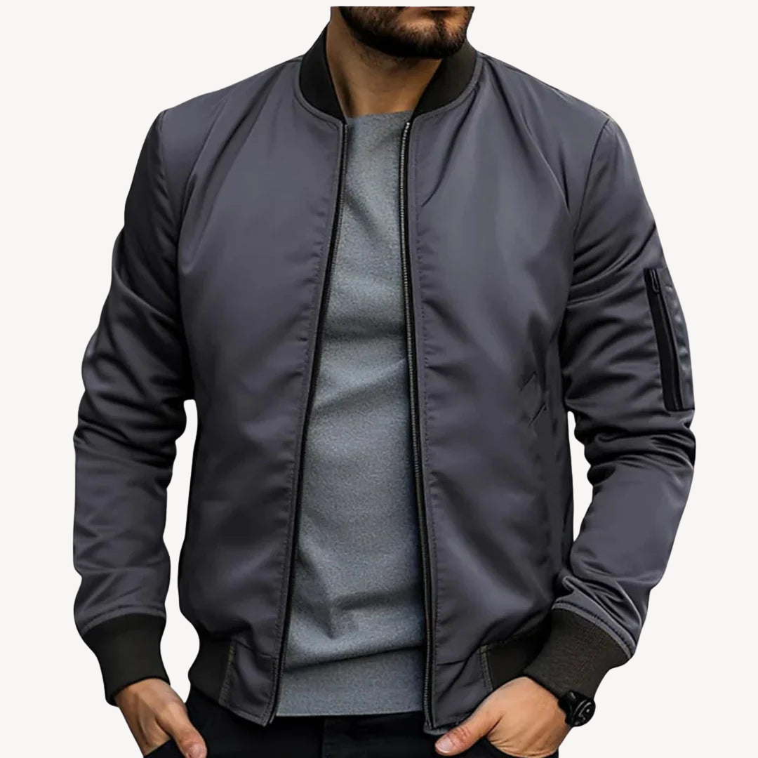 Leichte Nylon-Bomberjacke für Herren | Loravelle 7