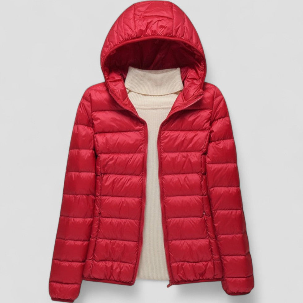 Leichte Pufferjacke mit Kapuze für Damen 4