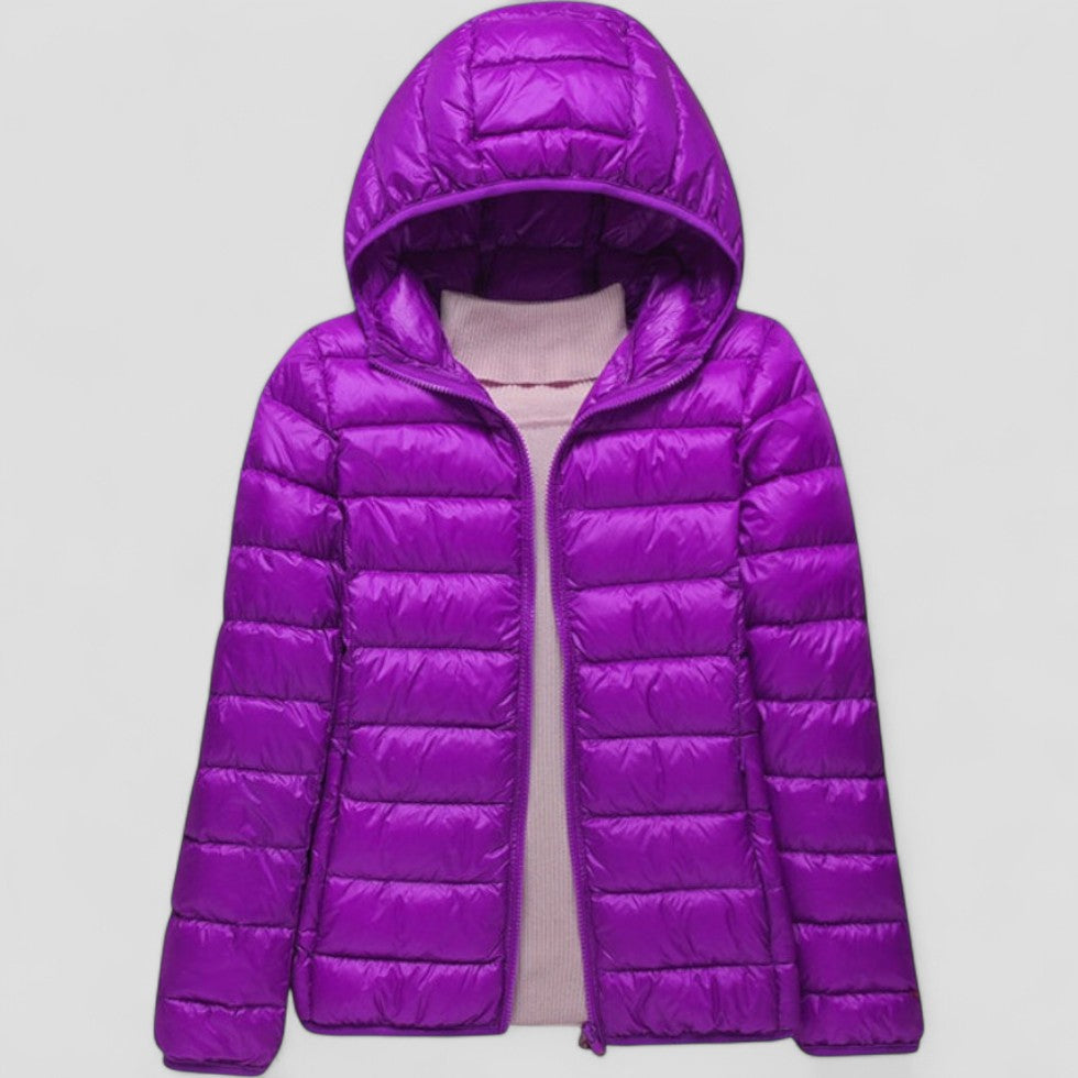 Leichte Pufferjacke mit Kapuze für Damen 5
